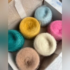 Kid Mohair Silk Colorful Yarn Set